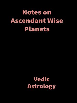 cover image of Notes on Ascendant Wise Planets